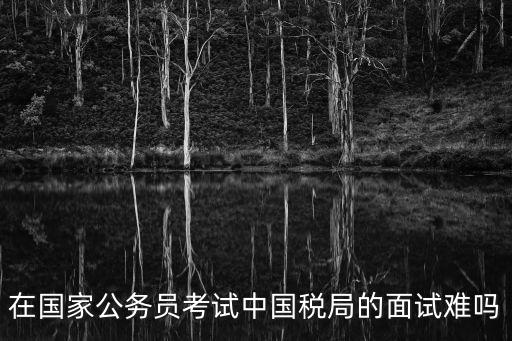 在國家公務員考試中國稅局的面試難嗎