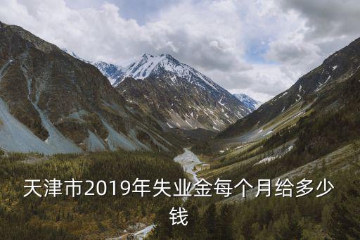 天津市2019年失業(yè)金每個(gè)月給多少錢