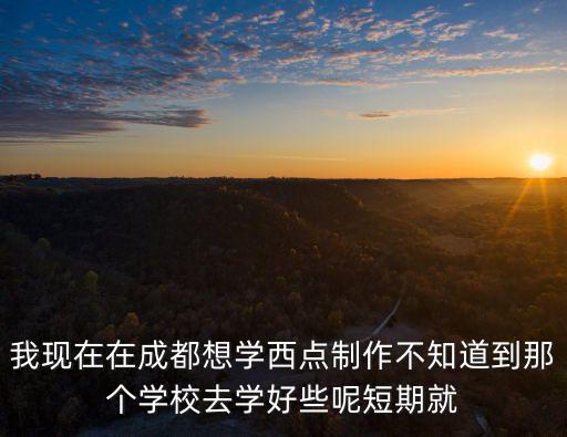 我現在在成都想學西點制作不知道到那個學校去學好些呢短期就