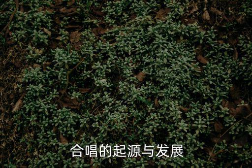  合唱的起源與發展
