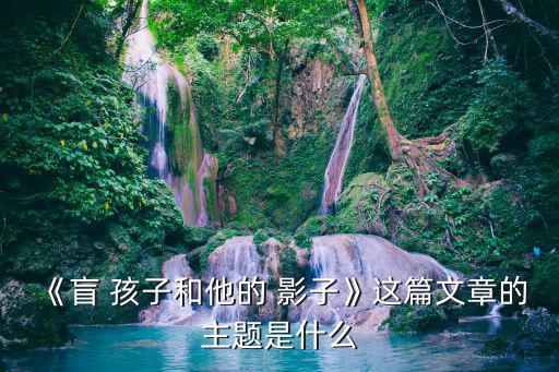 盲孩子和他的影子