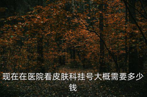 現在在醫院看皮膚科掛號大概需要多少錢