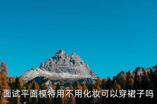 面試平面模特用不用化妝可以穿裙子嗎