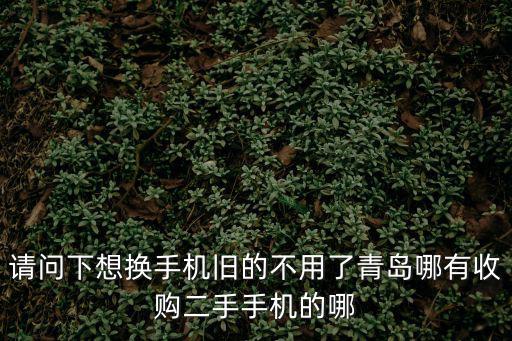 請問下想換手機舊的不用了青島哪有收購二手手機的哪