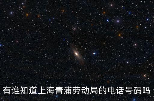 青浦勞動局咨詢電話號，有誰知道上海青浦勞動局的電話號碼嗎