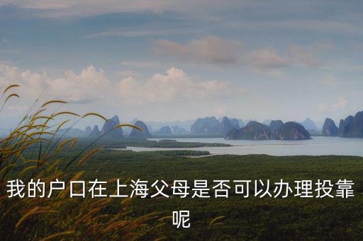 上海投靠親屬落戶政策規定，上海戶籍新政策有沒有父母投靠子女的