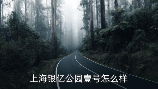 上海銀億公園壹號怎么樣