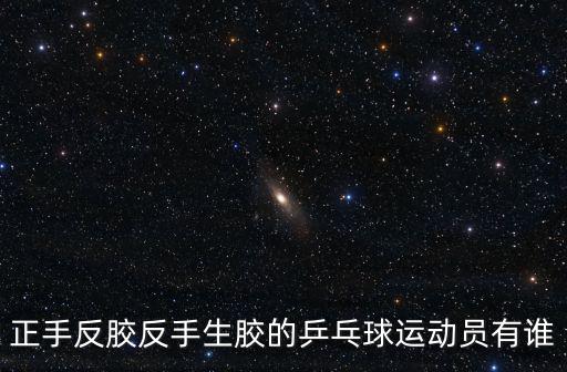白楊乒乓球運動員，正手反膠反手生膠的乒乓球運動員有誰