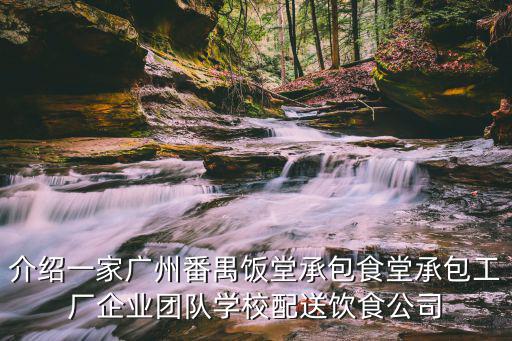 介紹一家廣州番禺飯堂承包食堂承包工廠企業團隊學校配送飲食公司