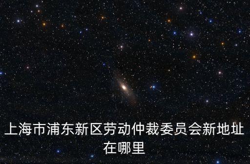 上海市浦東新區勞動仲裁委員會新地址在哪里