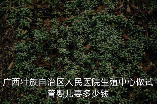 廣西壯族自治區(qū)人民醫(yī)院生殖中心做試管嬰兒要多少錢