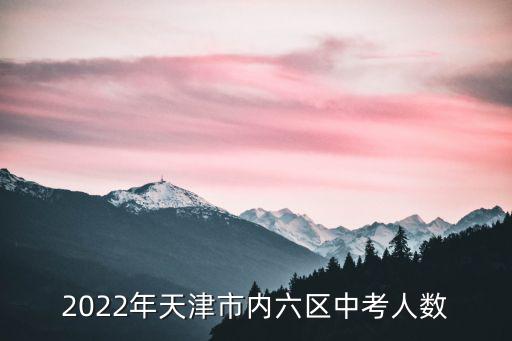 2022年天津市內六區中考人數