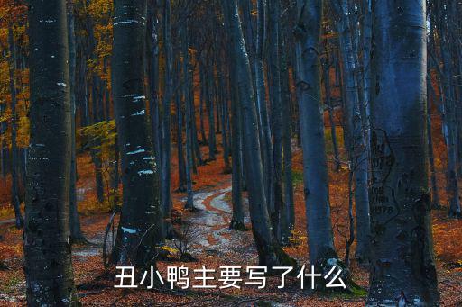 丑小鴨的主要內容，丑小鴨的主要內容