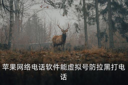蘋果網絡電話軟件能虛擬號防拉黑打電話