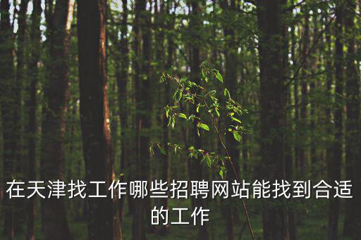 在天津市有沒有招聘工作的，在天津找工作哪些招聘網站能找到合適的工作