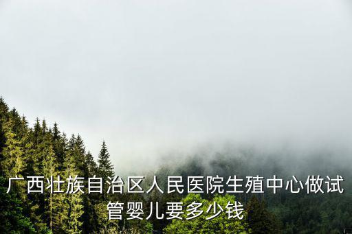 南寧生殖醫院做試管大概要多少錢，南寧市醫科大做試管嬰兒請問大概多少錢