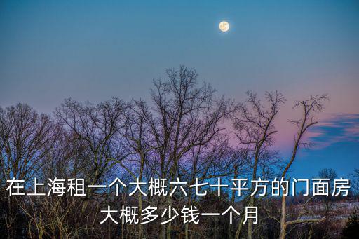 在上海租一個大概六七十平方的門面房大概多少錢一個月
