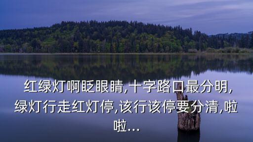 紅綠燈歌曲,要正氣要文明就看紅綠燈