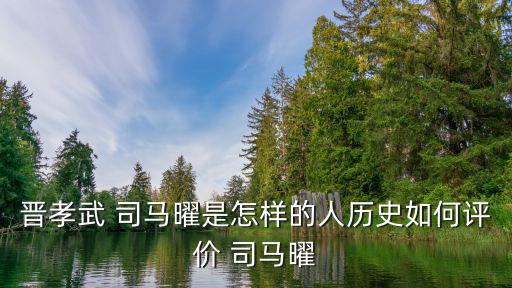 晉孝武 司馬曜是怎樣的人歷史如何評(píng)價(jià) 司馬曜