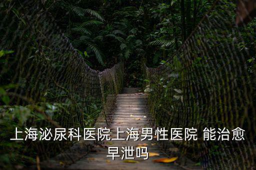 上海泌尿科醫院上海男性醫院 能治愈早泄嗎