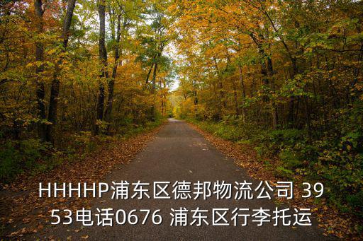 HHHHP浦東區(qū)德邦物流公司 3953電話0676 浦東區(qū)行李托運(yùn)