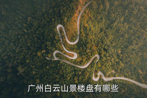 廣州白云山景樓盤有哪些