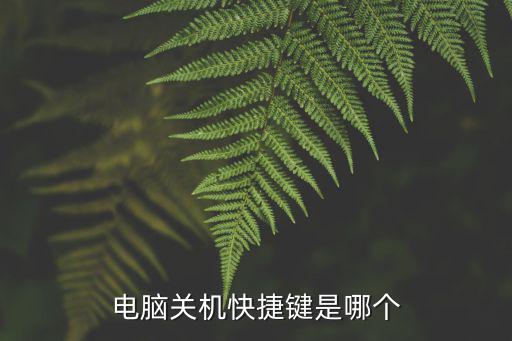 電腦關(guān)機(jī)快捷鍵是哪個(gè)