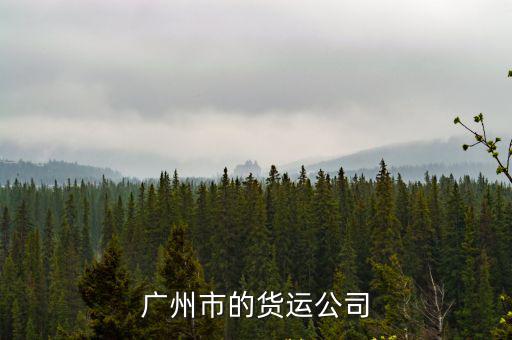 廣州市的貨運公司