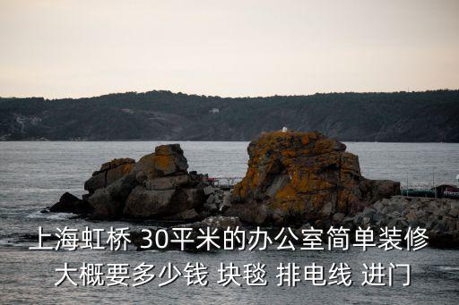 上海虹橋 30平米的辦公室簡單裝修 大概要多少錢 塊毯 排電線 進門
