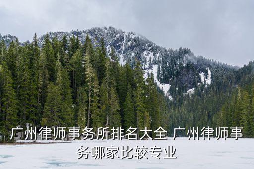 廣州 律師事務(wù)所名次，廣州有幾家律師事務(wù)所叫什么名字