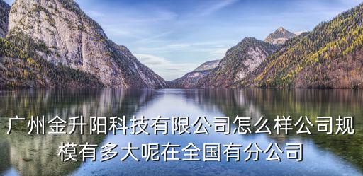 廣州金升陽科技有限公司怎么樣公司規模有多大呢在全國有分公司