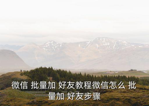 批量加微信好友,微信批量plus好友教程你可以來了解一下