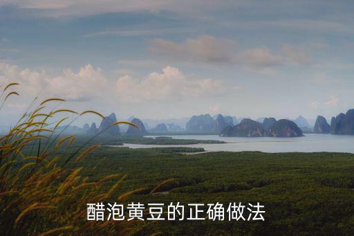 醋泡黃豆怎么做，醋泡黃豆的正確做法
