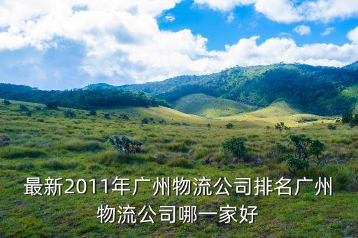 最新2011年廣州物流公司排名廣州物流公司哪一家好