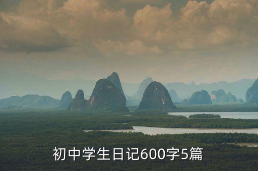 初中生日記，日記500字初二6篇