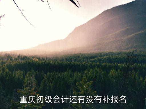 重慶初級會計還有沒有補報名