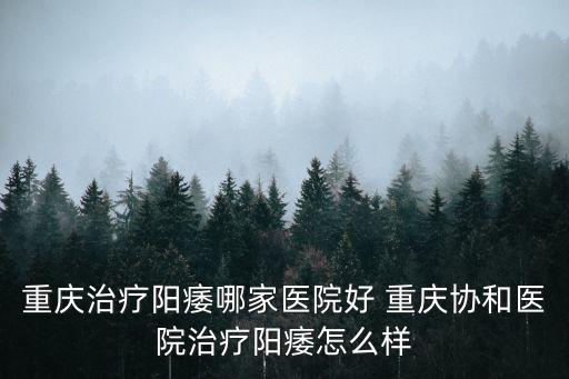 重慶治療陽(yáng)痿哪家醫(yī)院好 重慶協(xié)和醫(yī)院治療陽(yáng)痿怎么樣