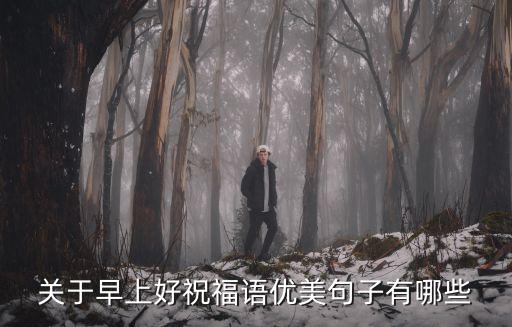 關于早上好祝福語優美句子有哪些