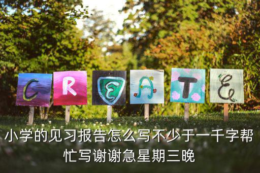 小學的見習報告怎么寫不少于一千字幫忙寫謝謝急星期三晚