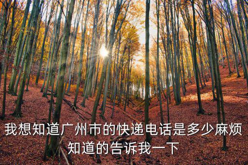 廣州順航物流電話號碼，廣州快遞公司的電話號碼