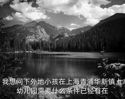 我想問下外地小孩在上海青浦華新鎮上幼兒園需要什么條件已經有在