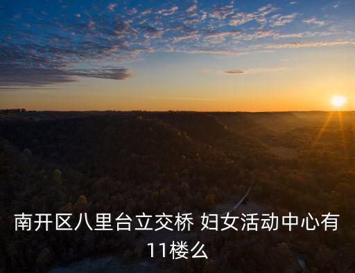 南開區八里臺立交橋 婦女活動中心有11樓么