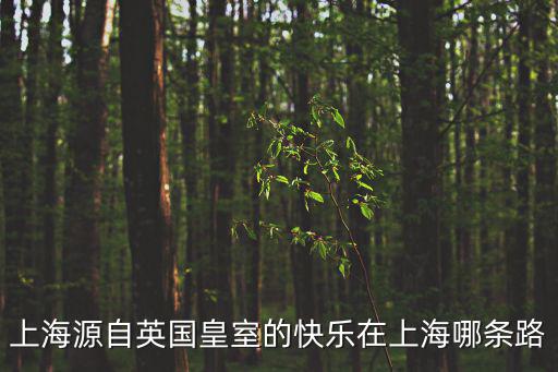 上海源自英國(guó)皇室的快樂(lè)在上海哪條路