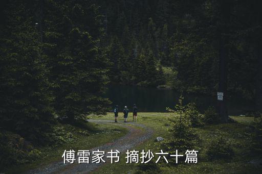 家摘抄,傅雷來信摘抄