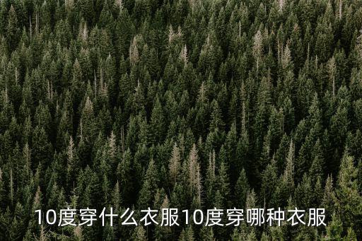 10度穿什么衣服10度穿哪種衣服