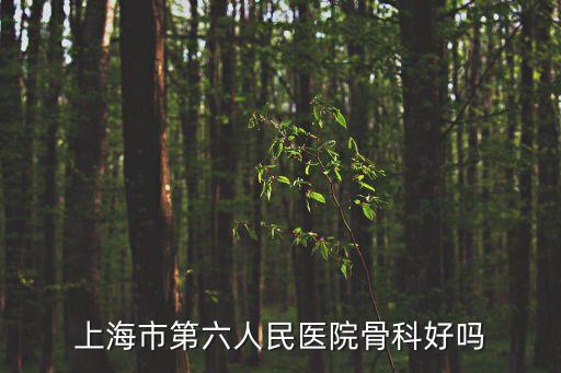 上海市第六人民醫院骨科好嗎
