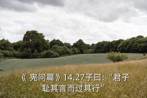 憲問,仁的境界很高，小人中必無仁人孔子:仁者無小人