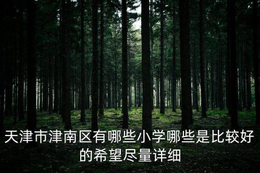 天津市八里臺第四小學(xué)地址，天津市津南區(qū)有哪些小學(xué)哪些是比較好的希望盡量詳細(xì)