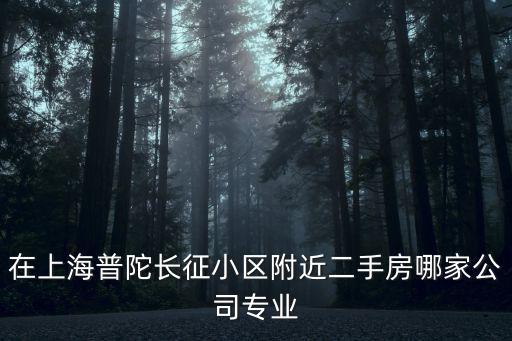 在上海普陀長征小區附近二手房哪家公司專業