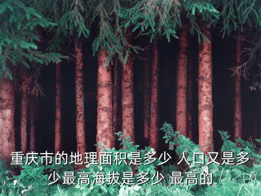 重慶市大渡口海撥有多高，重慶的海拔高不高